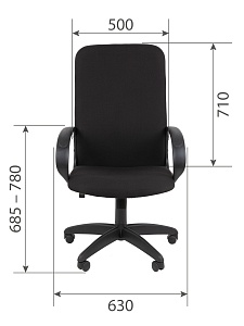Офисное кресло CHAIRMAN 278, ткань, черный